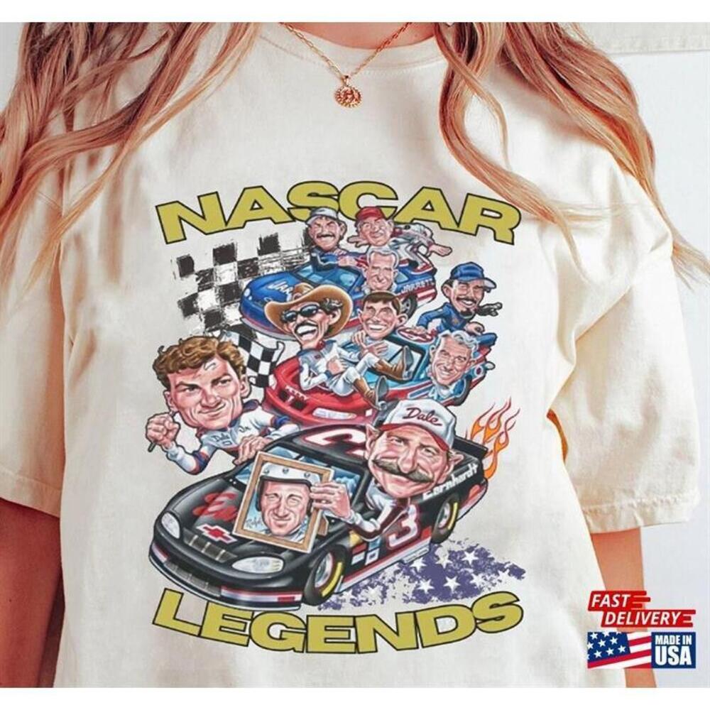 Nascar Legends 90S Shirt Dale Earnhardt Tshirt Racing Unisex
